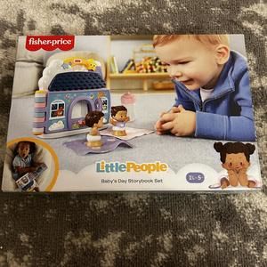 Fisher-Price Little People Baby's Day Storybook Set - Blue and Purple